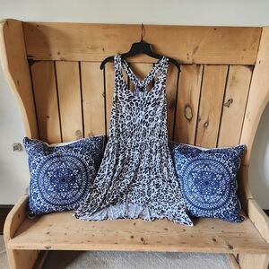 H&M Black and White Animal Print Dress